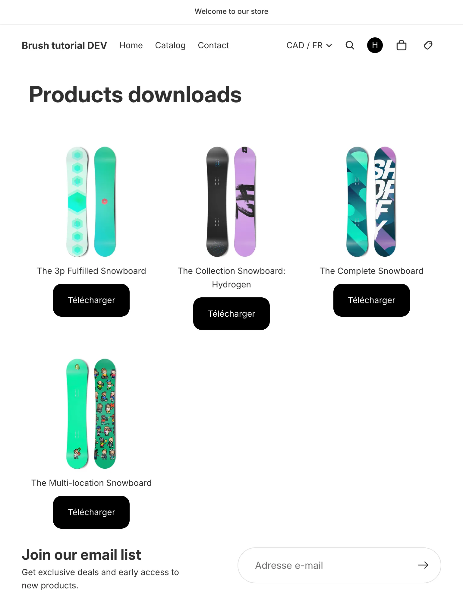 Frontend result